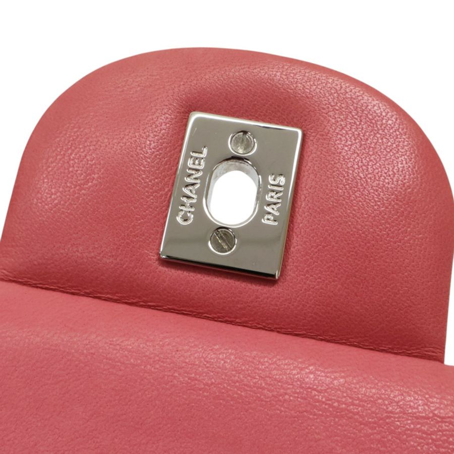 粉紅羊皮 Jumbo 30 肩背銀扣【CHANEL 香奈兒】 A58600-15
