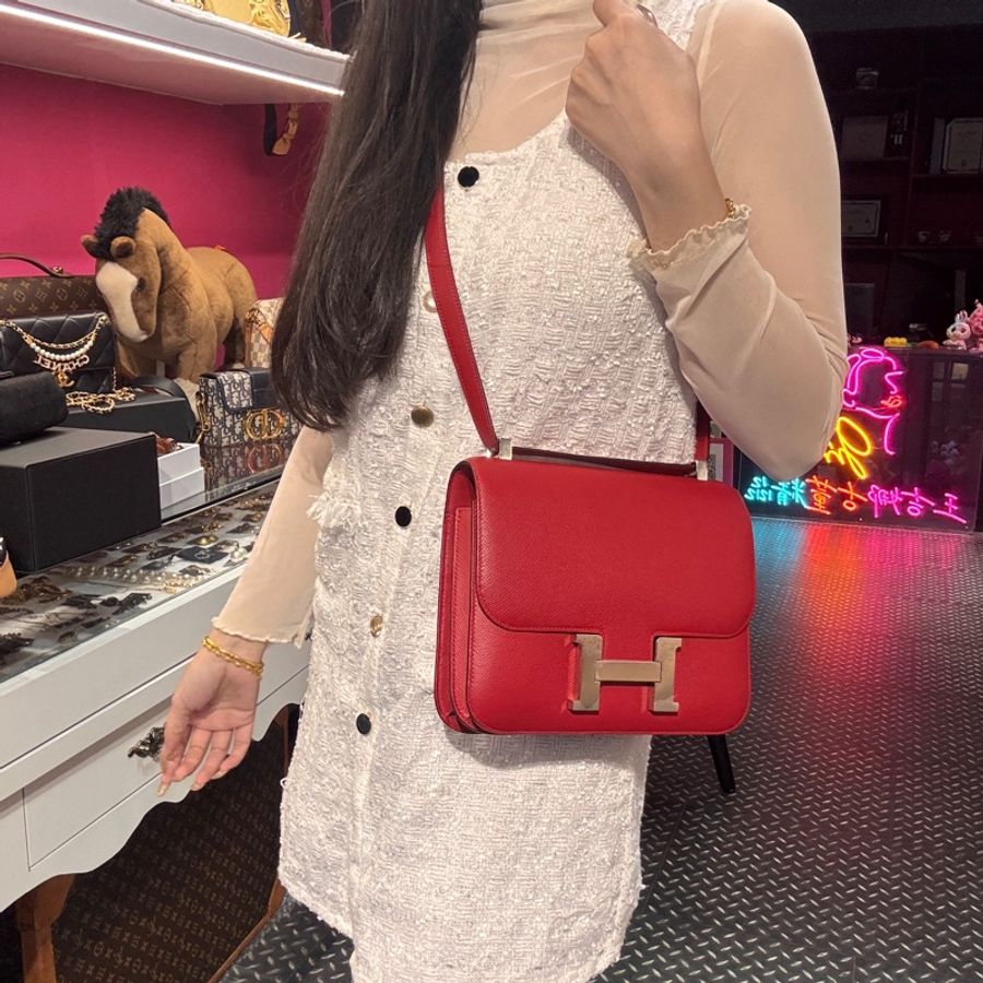 Hermes 康康包紅/王吉娜古董精品-1