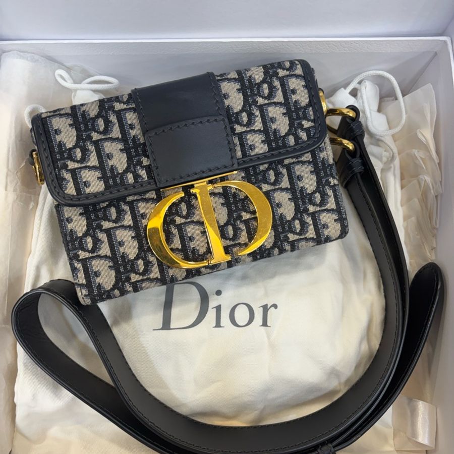 Christian Dior 迪奧 緹花 老花 CD金釦 Oblique 小型 硬盒包 斜背包 肩背包 側背包-0