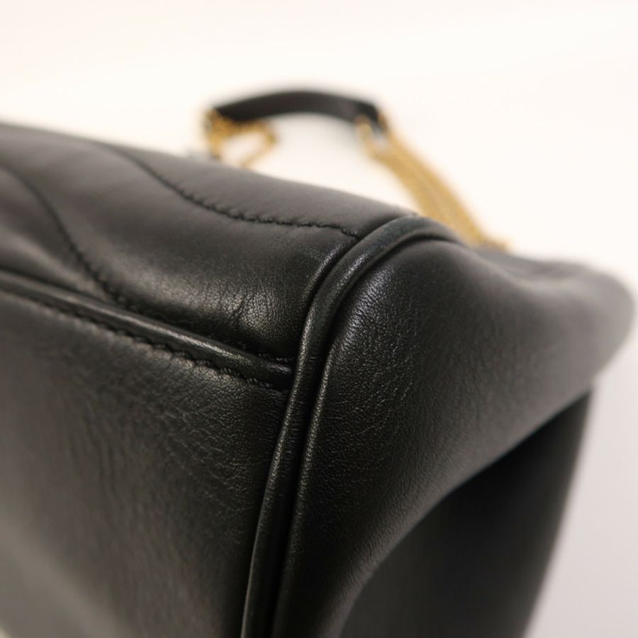 LOUIS VUITTON 牛皮皮革New Wave Chain Tote金扣鏈帶肩背袋-10