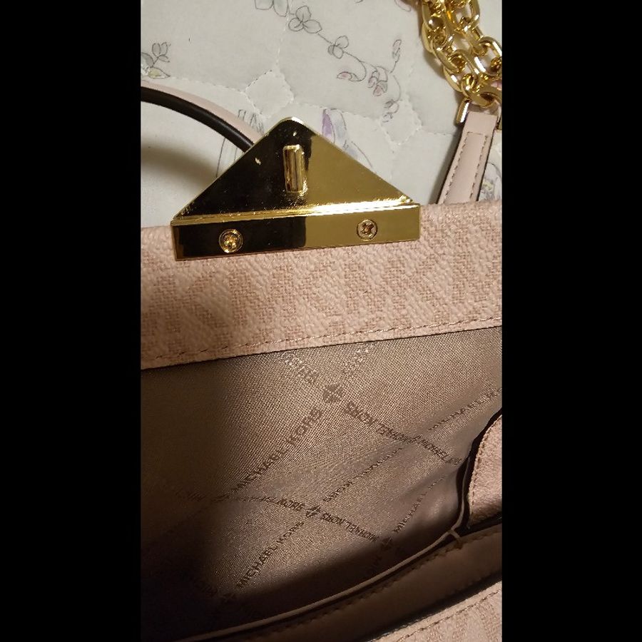 Mk滿版粉紅小廢包-3