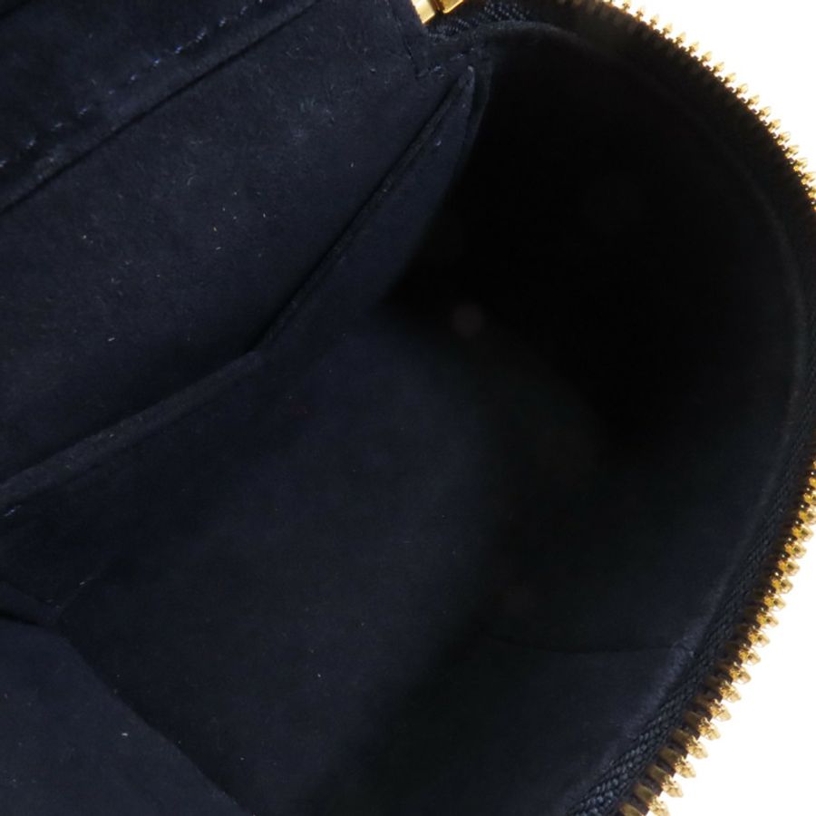 LOUIS VUITTON Monogram Coated Canvas Micro Vanity金扣手挽肩背兩用袋-4
