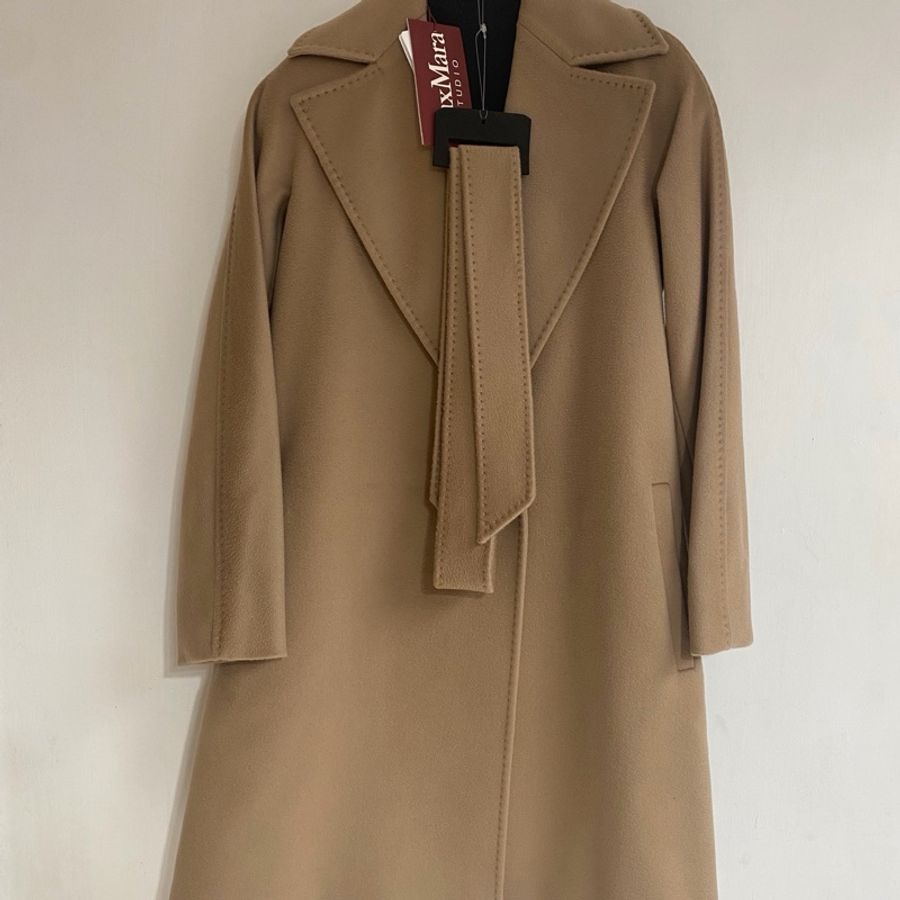 MaxMara -Dravenna 駝色羊毛大衣-0