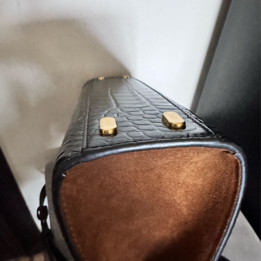 Tory Burch LEE RADZIWILL 鱷魚壓紋手提單肩包-9