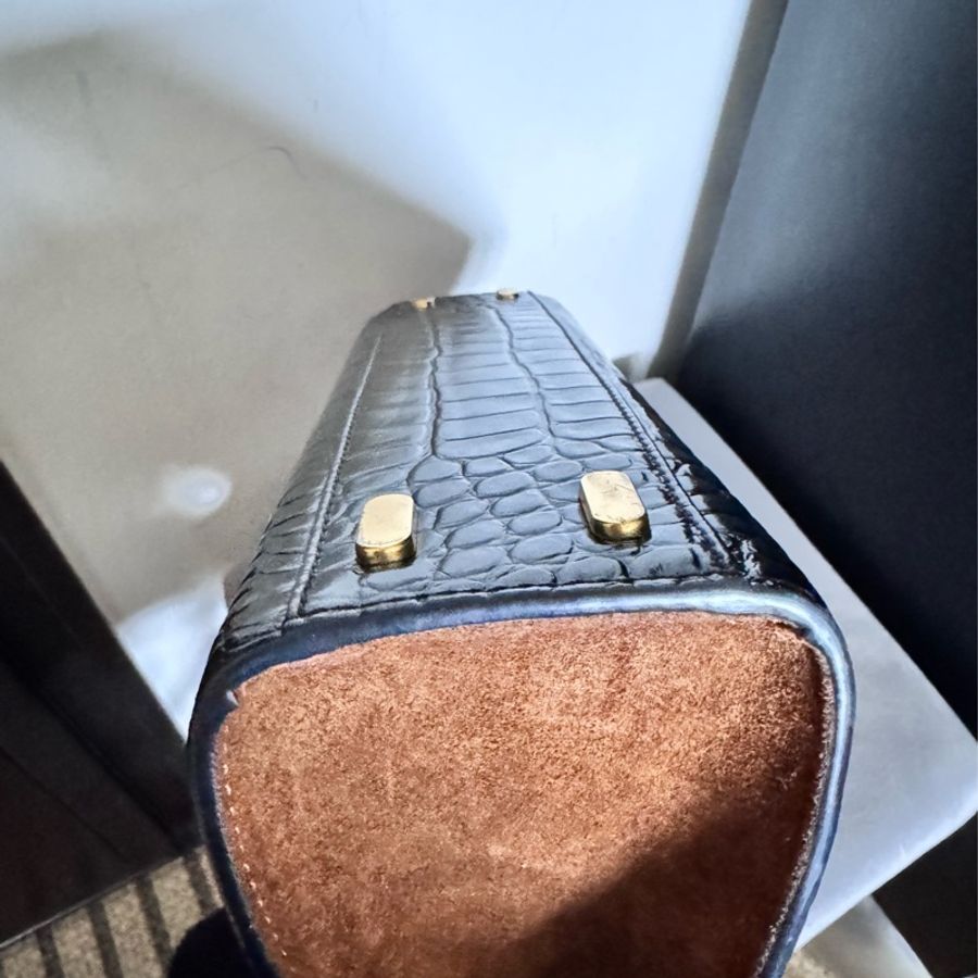 Tory Burch LEE RADZIWILL 鱷魚壓紋手提單肩包-10