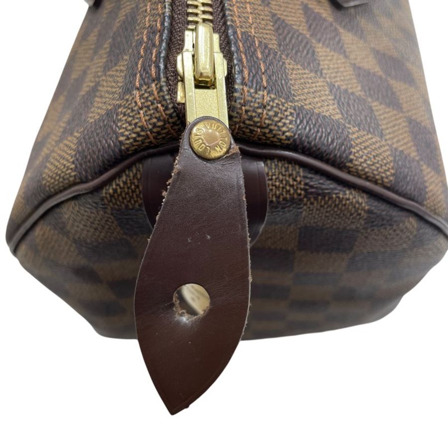 LOUIS VUITTON 路易威登 N41531 SPEEDY 30 波士頓包 棋盤格 棕色 金釦-10