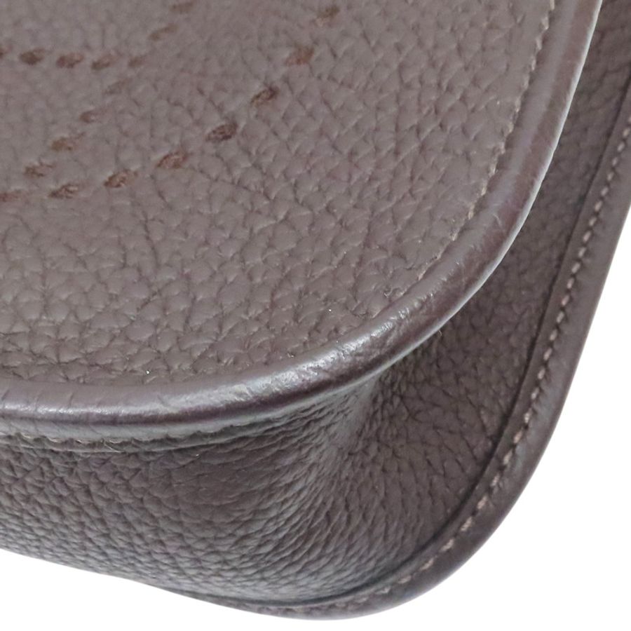 棕色 Clemence牛皮 Evelyne 16 肩背包 Z刻 金釦【HERMES 愛馬仕】 H069426CCCS-9