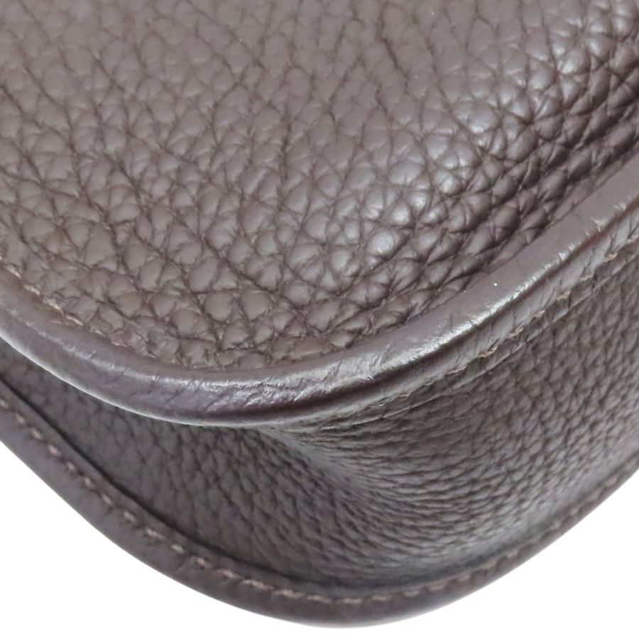 棕色 Clemence牛皮 Evelyne 16 肩背包 Z刻 金釦【HERMES 愛馬仕】 H069426CCCS-10
