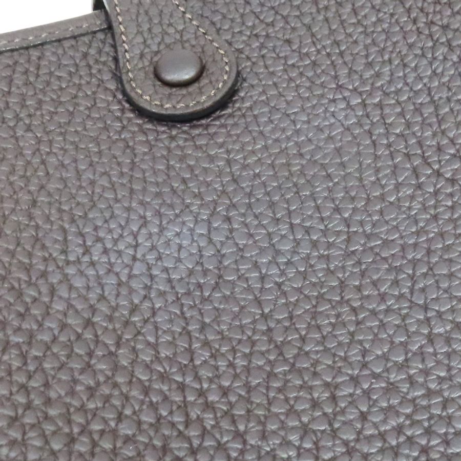 棕色 Clemence牛皮 Evelyne 16 肩背包 Z刻 金釦【HERMES 愛馬仕】 H069426CCCS-12