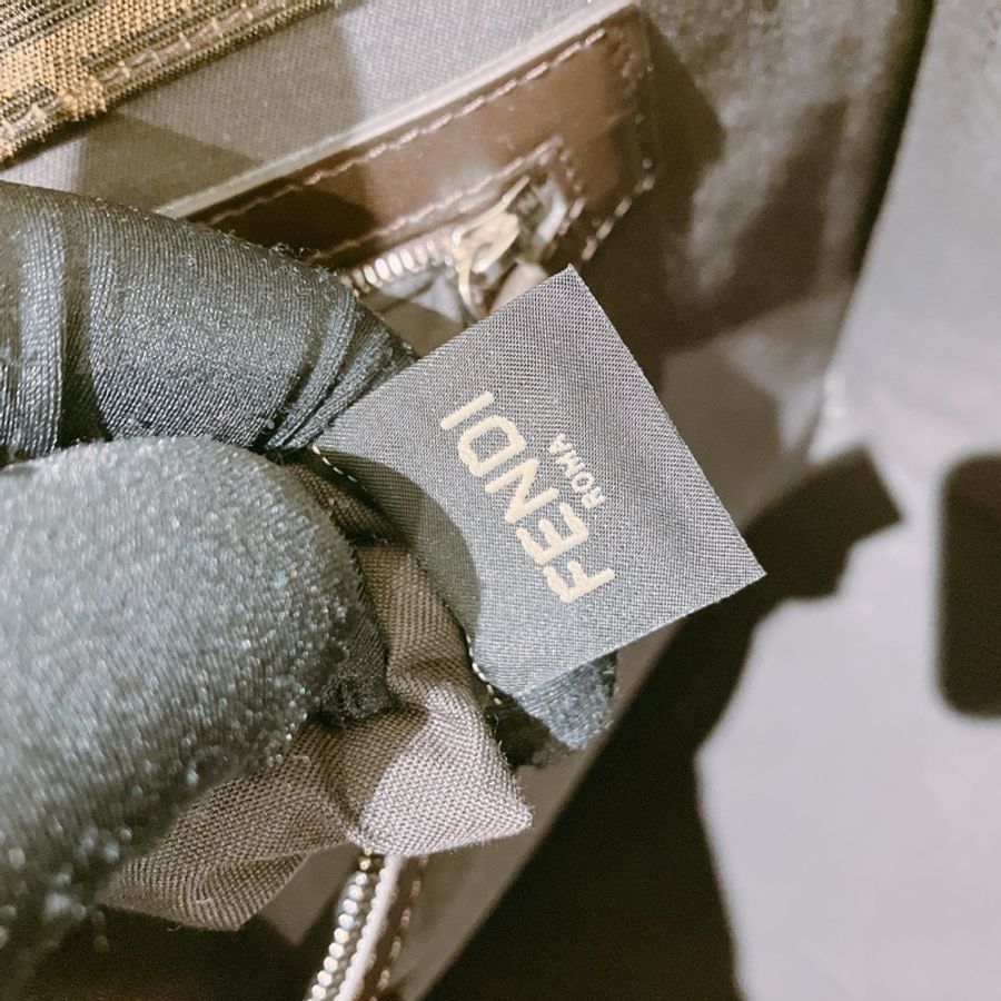 TK1894 FENDI 芬迪經典花紋大號兩用包包FF JACQUARD FABRIC TOTE BAG CANVAS-14