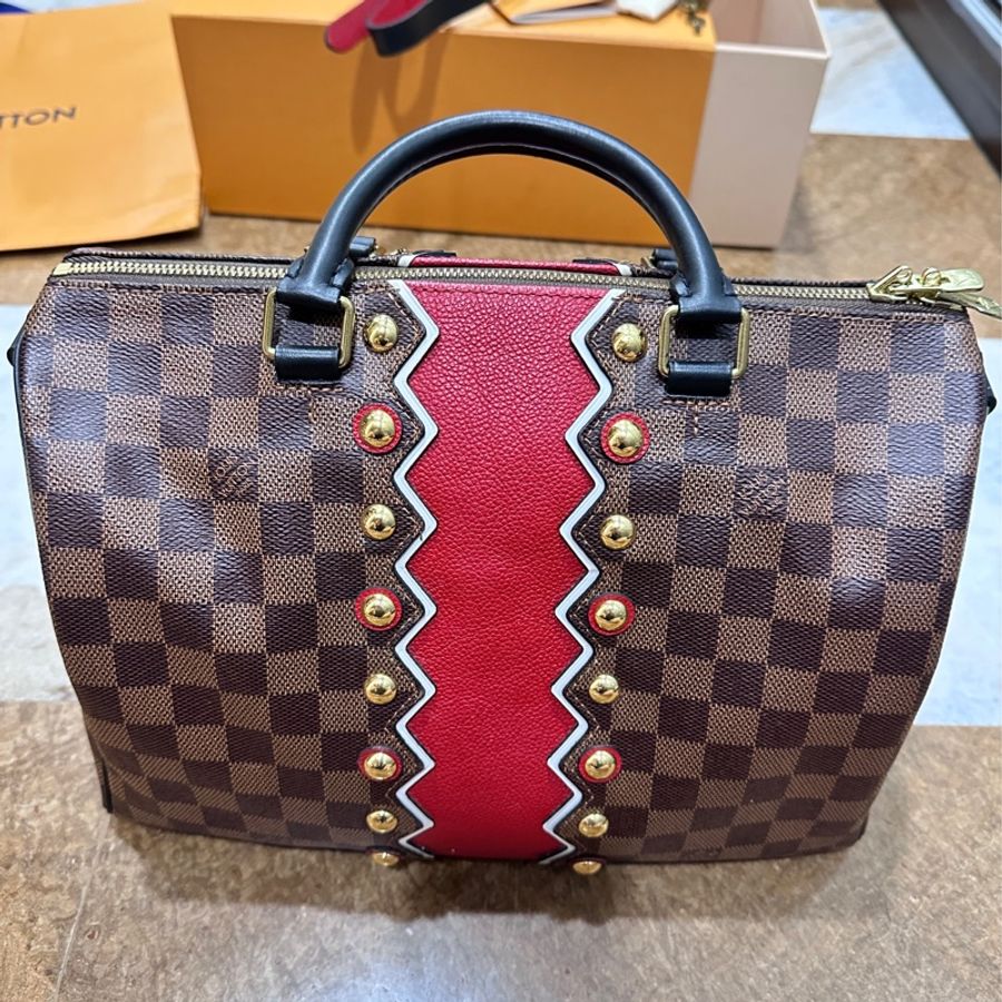 限量版LV speedy 30 少用近新限量版 不撞包-10