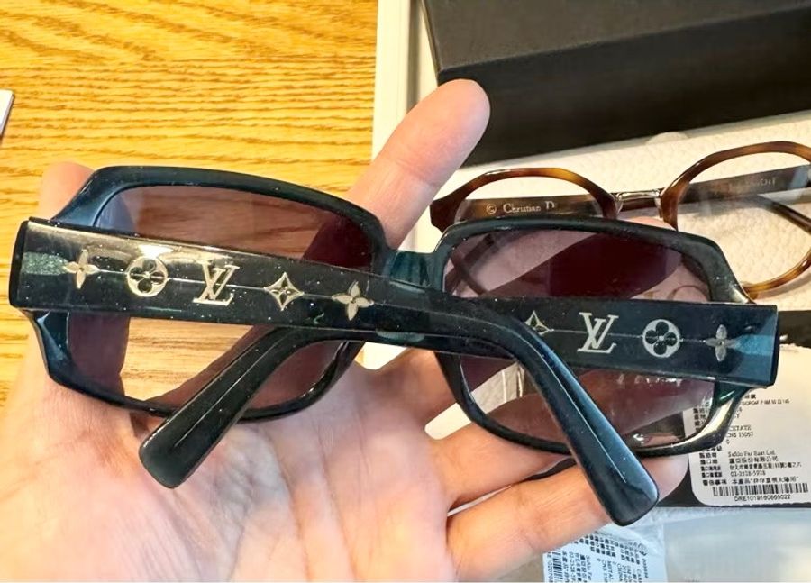 《已售出》正品絕版LV路易威登 經典logo款膠框 眼鏡 鏡框 太陽眼鏡-0