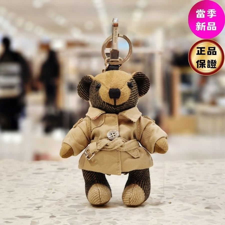 🎉新品好折扣✨Burberry 80271671 領結裝飾Thomas 泰迪熊吊飾-0