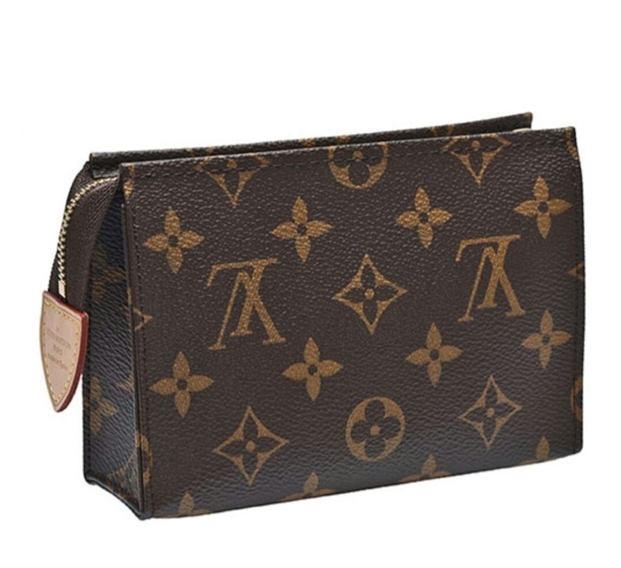 LV Monogram拉鍊化妝包(14.5cm) 全新現貨老花手拿包-3