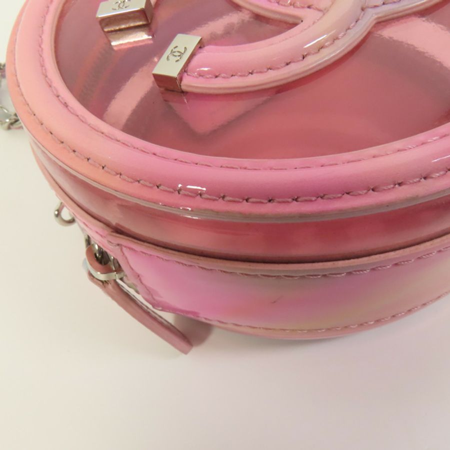 CHANEL PVC Chain Shoulder Bag銀扣肩背袋-12