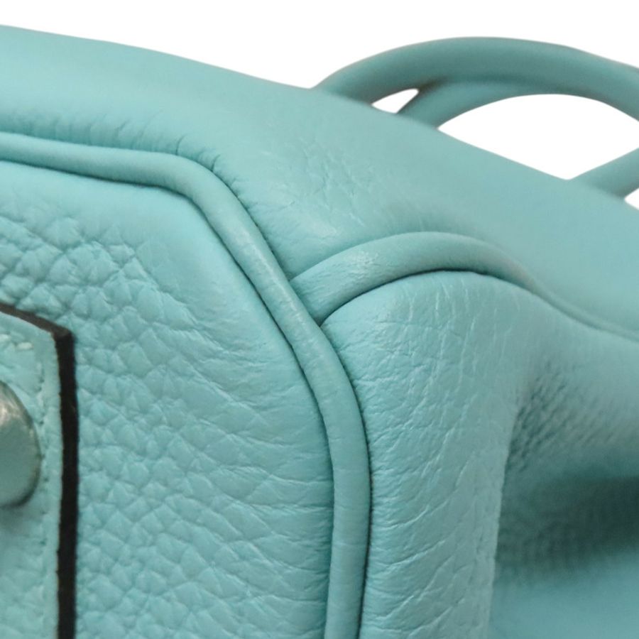 環礁藍 TOGO腕錶 Birkin 30 柏金包 T刻銀扣【HERMES 愛馬仕】-11