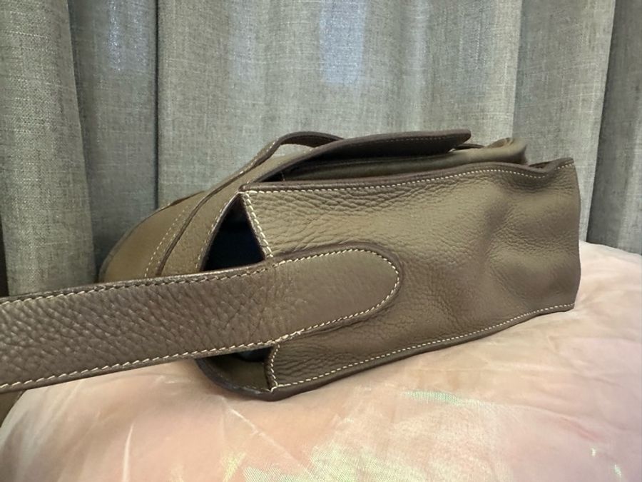 Hermes Steve34大象灰 經典雙扣Bag 罕見五角🌟🌟刻印-31