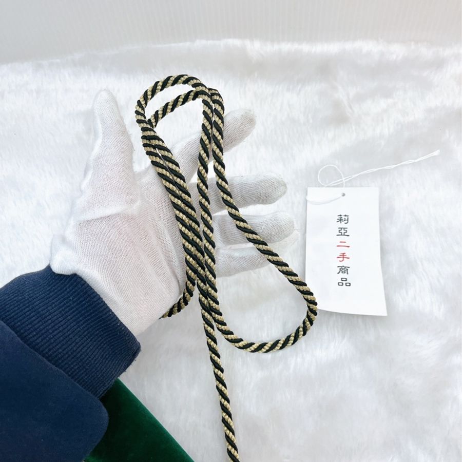 莉亞精品♡Gucci 544242 絲絨斜背包 綠 二手-16