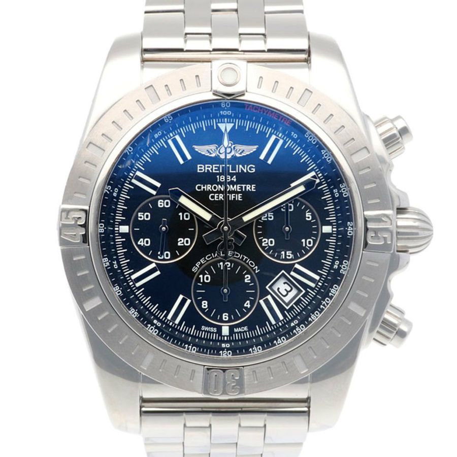 百年靈 Chronomat 腕錶,不鏽鋼材質,AB0115,自動機械,男士腕錶,日本限定,已翻新-0