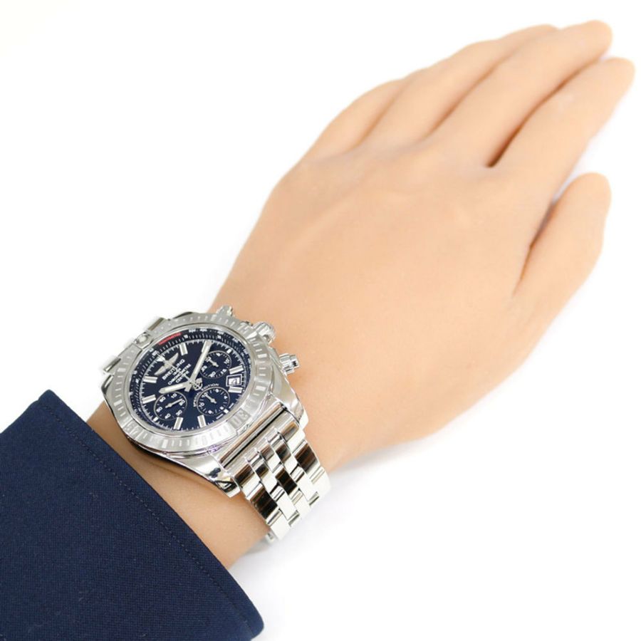 百年靈 Chronomat 腕錶,不鏽鋼材質,AB0115,自動機械,男士腕錶,日本限定,已翻新-1