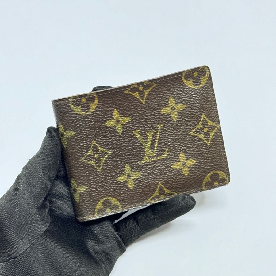 (極新✨) LV 經典老花 對開式短夾 專櫃19800!-3