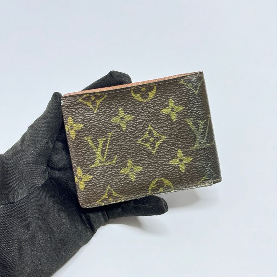 (極新✨) LV 經典老花 對開式短夾 專櫃19800!-4