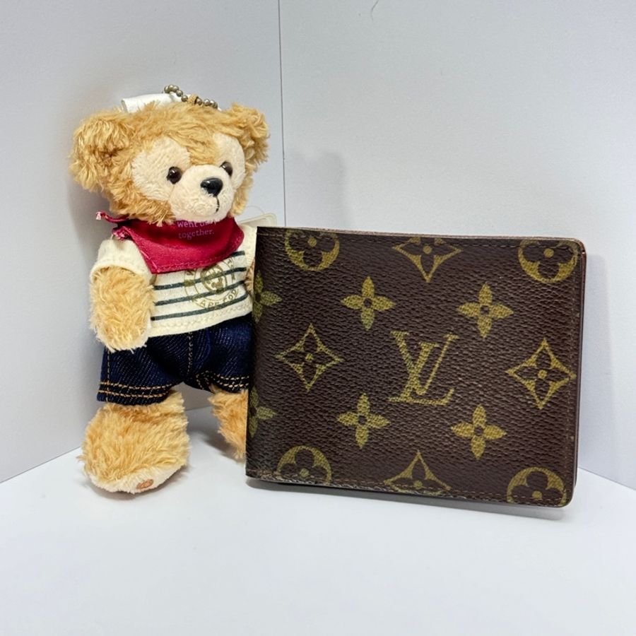 (極新✨) LV 經典老花 對開式短夾 專櫃19800!-9