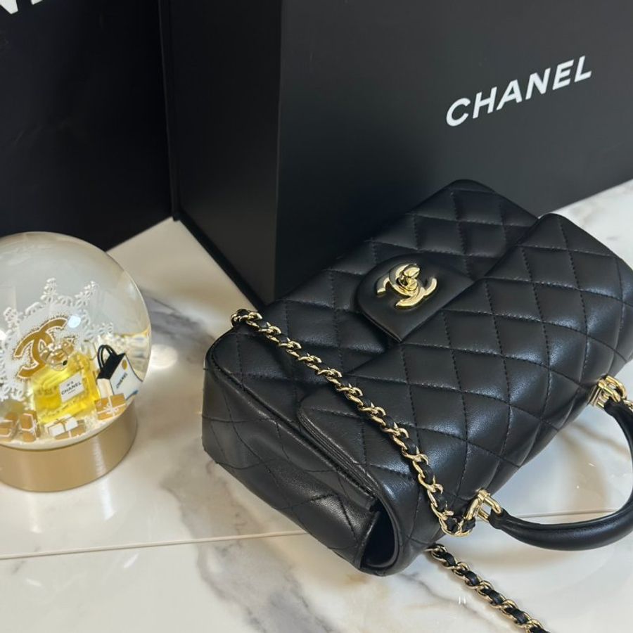 CHANEL Handle Mini CF20 - 黑金-6