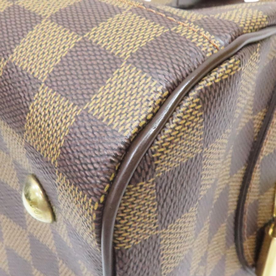 棕色 棋盤格 PVC帆布 手提包【LOUIS VUITTON LV 路易威登】 N60008-11