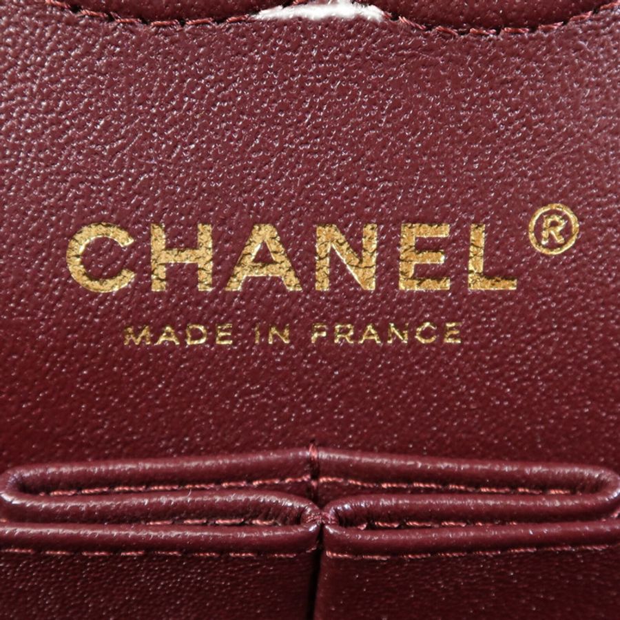CHANEL 羊皮皮革Classic 23金扣鏈帶肩背袋-13