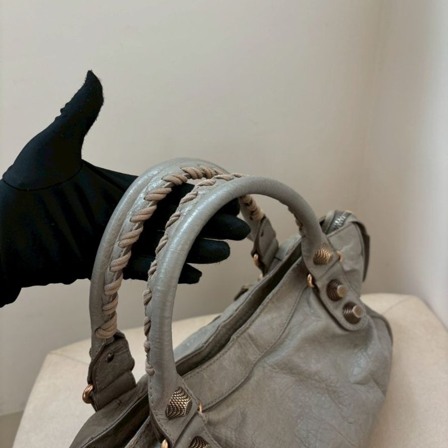 🏷Balenciaga 機車包/沙丘色-4