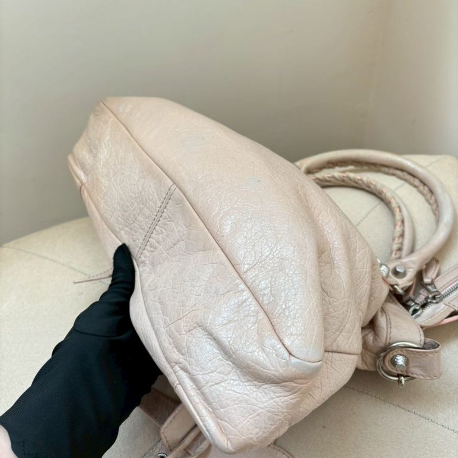 🏷Balenciaga 機車包/櫻花粉-6