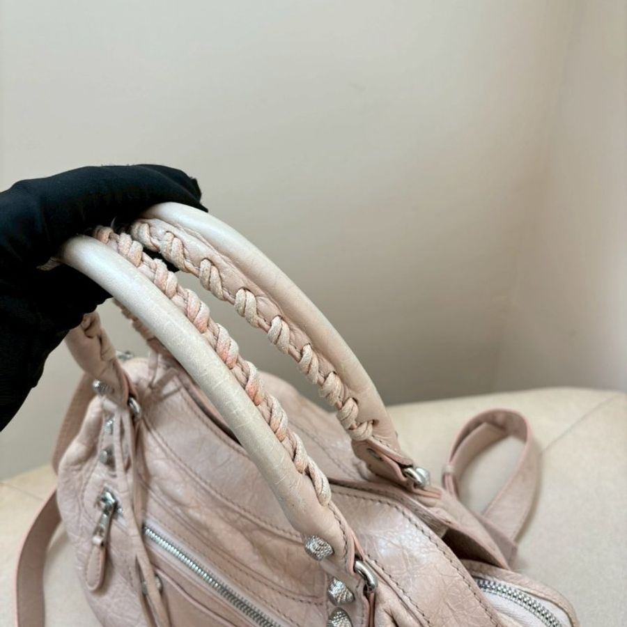 🏷Balenciaga 機車包/櫻花粉-18