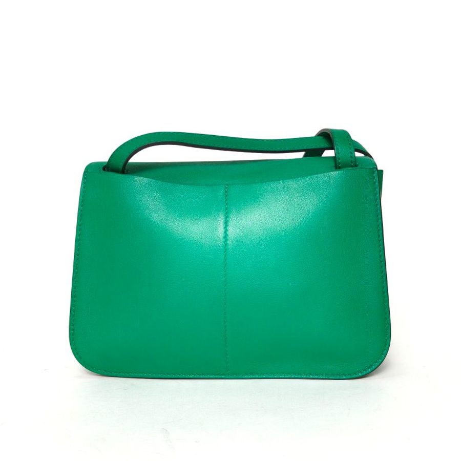 HERMES HalzanMINI226W薄荷綠Swift皮A刻銀扣肩背包-2