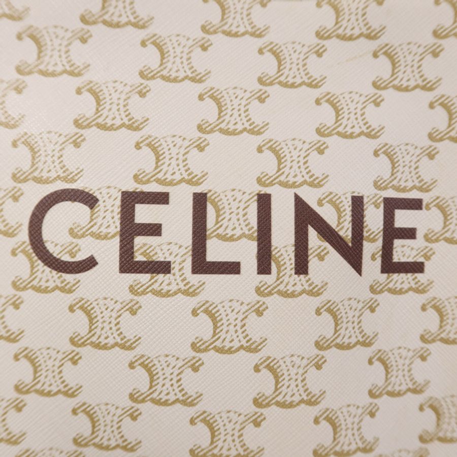 CELINE 塗層帆布Cabas Tote Bag mimi金扣手挽肩背兩用袋-5