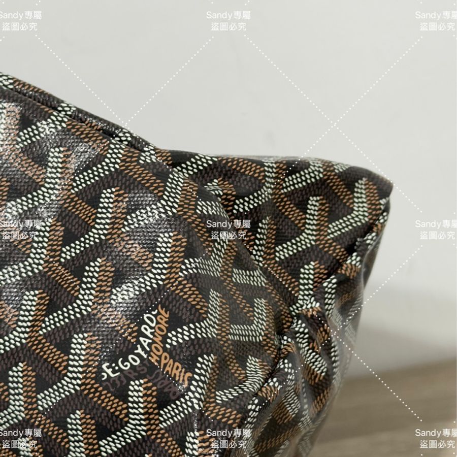 Goyard 狗牙hobo 黑色 全新全配-8