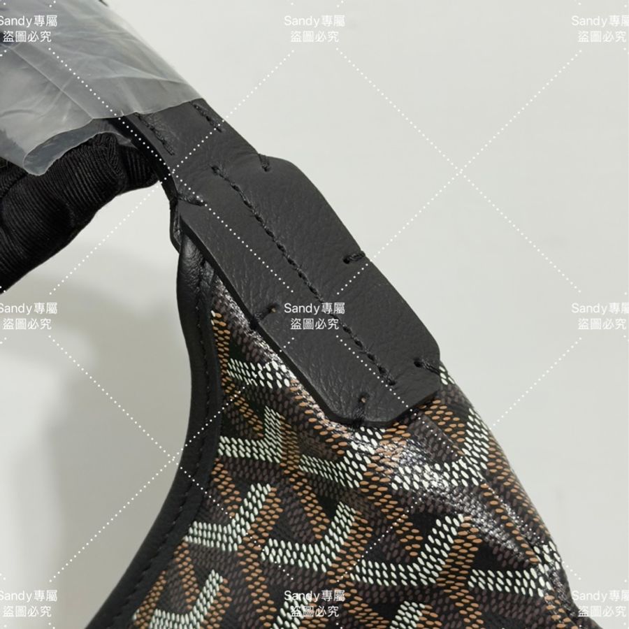 Goyard 狗牙hobo 黑色 全新全配-17