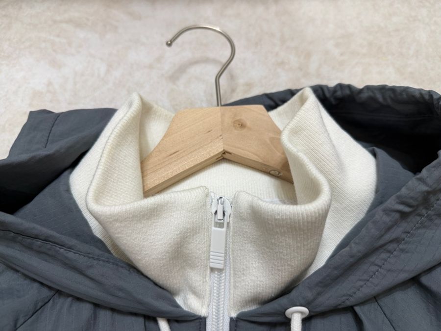 日本製 Thom Browne 風衣外套 防潑水 灰色-12