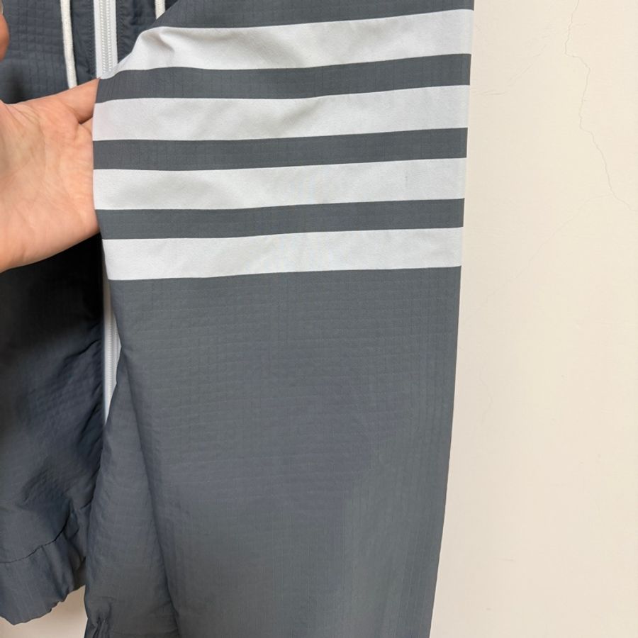 日本製 Thom Browne 風衣外套 防潑水 灰色-19