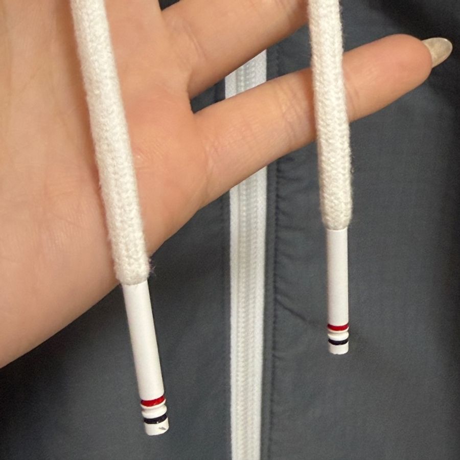 日本製 Thom Browne 風衣外套 防潑水 灰色-20