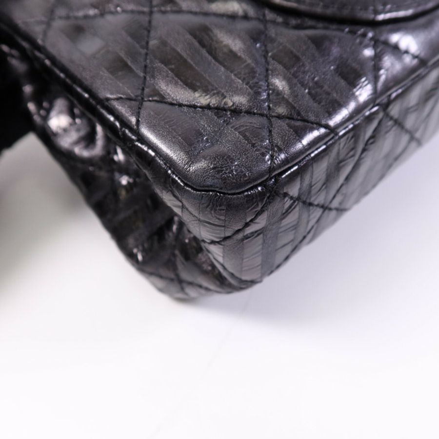 CHANEL 牛皮皮革2.55 Large銀扣鏈帶肩背袋-12