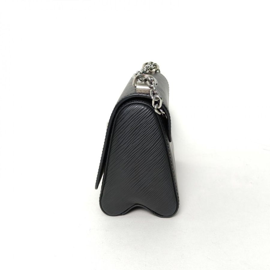 LOUIS VUITTON TWIST小號19黑色EPI水波紋牛皮銀扣晶片肩背包-1