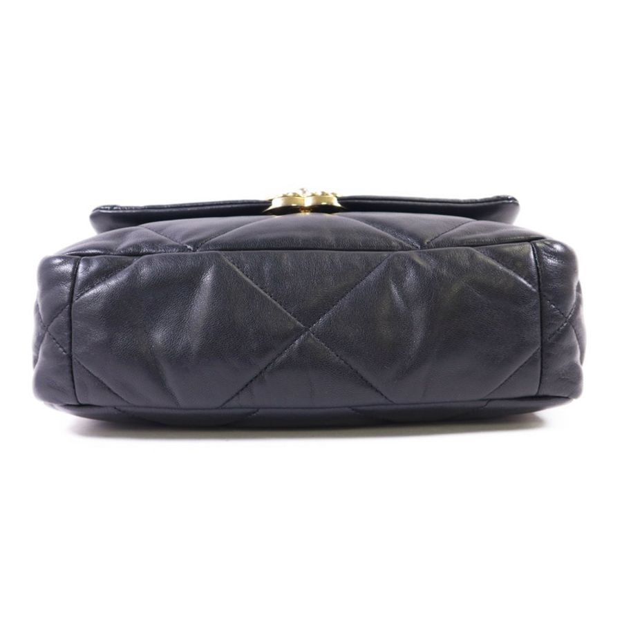 CHANEL 羊皮皮革Classic 19 Small鏈帶肩背袋-3