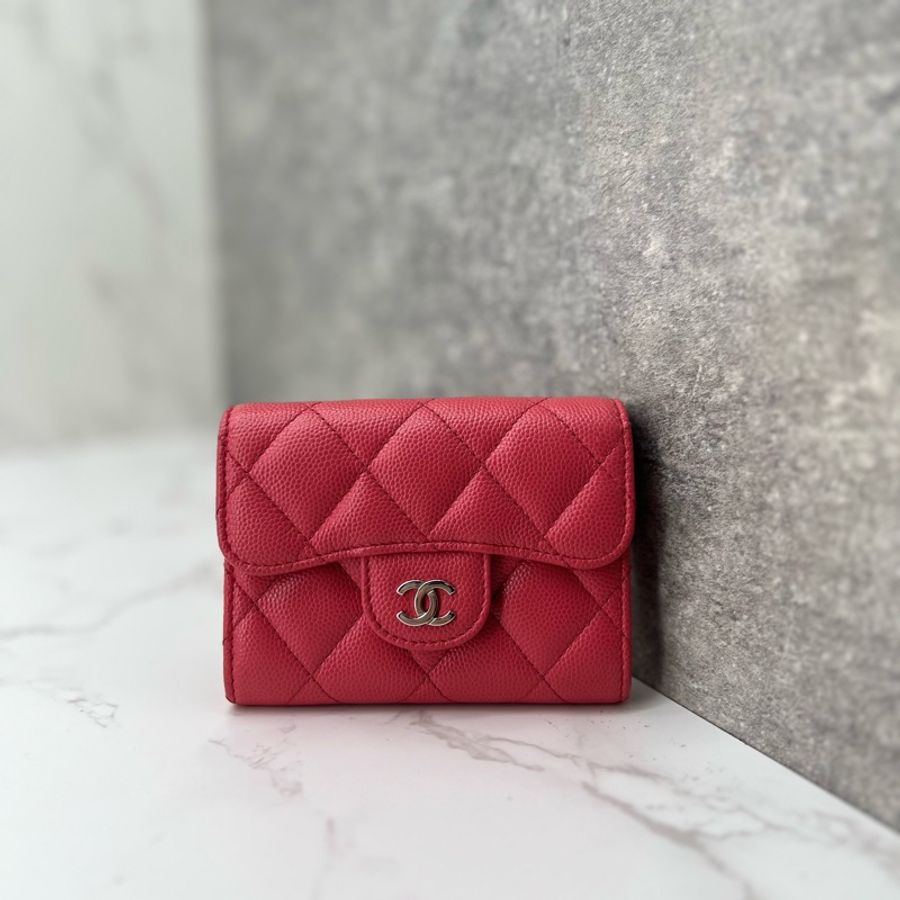 💗香緹國際精品💗 698 CF桃紅卡包 保卡款-0