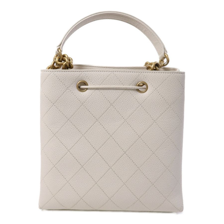 CHANEL 牛皮皮革Chain Shoulder Bag金扣鏈帶肩背袋-2