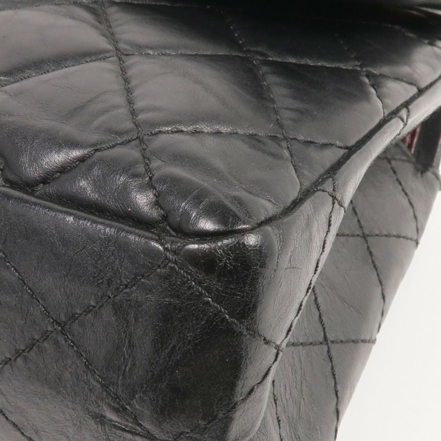 CHANEL 牛皮皮革2.55 Medium金扣鏈帶肩背袋-5