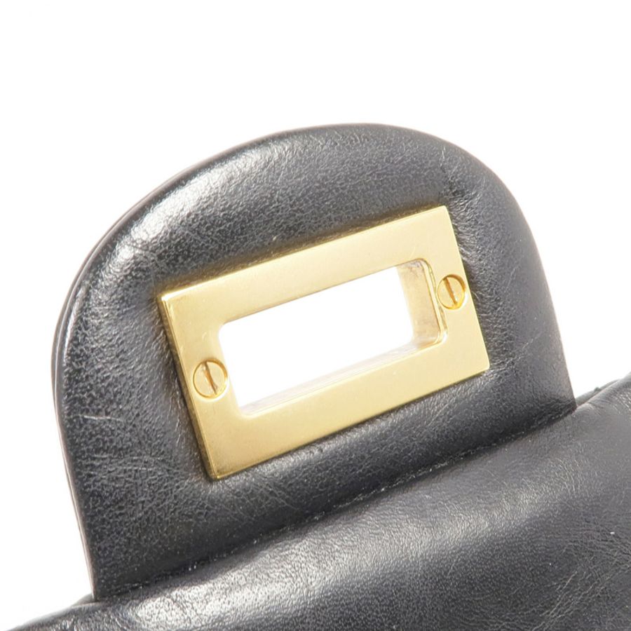 CHANEL 牛皮皮革2.55 Medium金扣鏈帶肩背袋-12