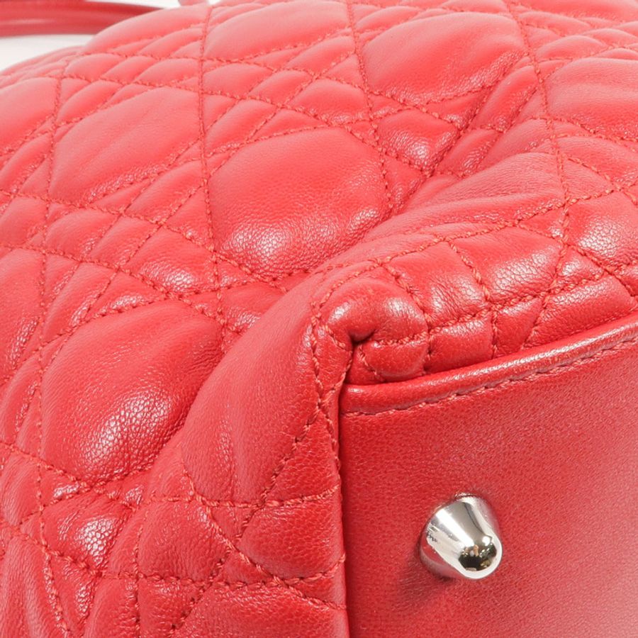 Dior 皮革Shoulder Bag/Handbag銀扣肩背袋/手挽袋-6