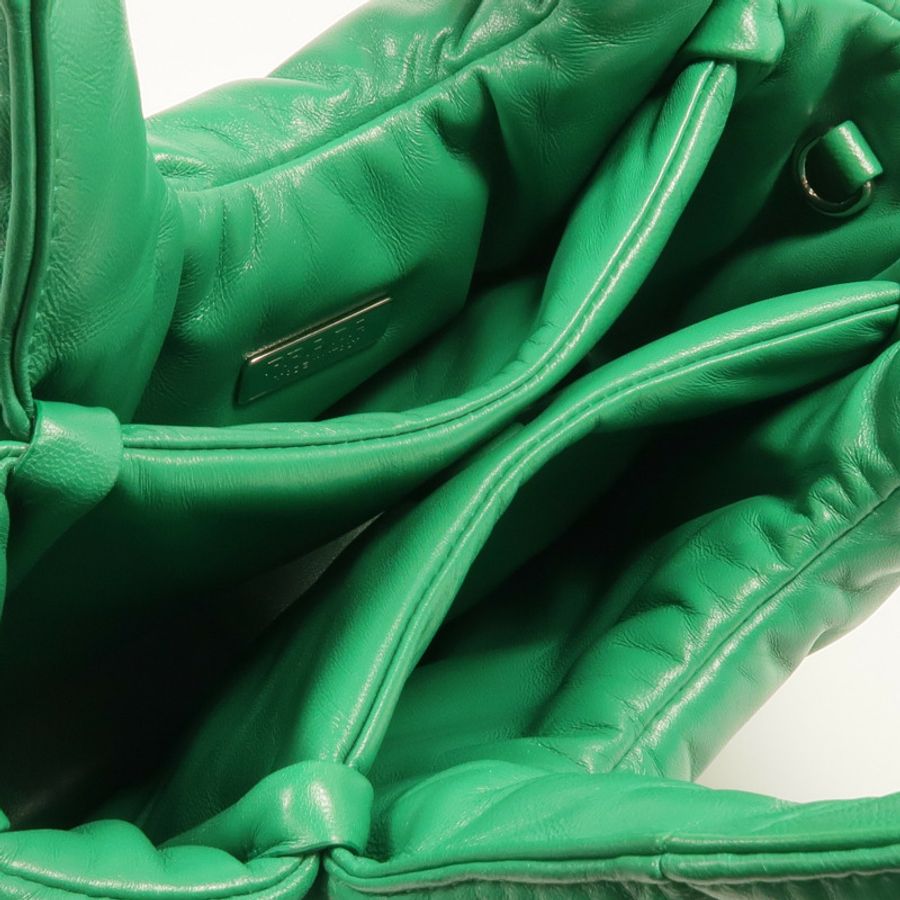 PRADA Nappa皮革Small Soft Padded Bag銀扣手挽肩背兩用袋-10