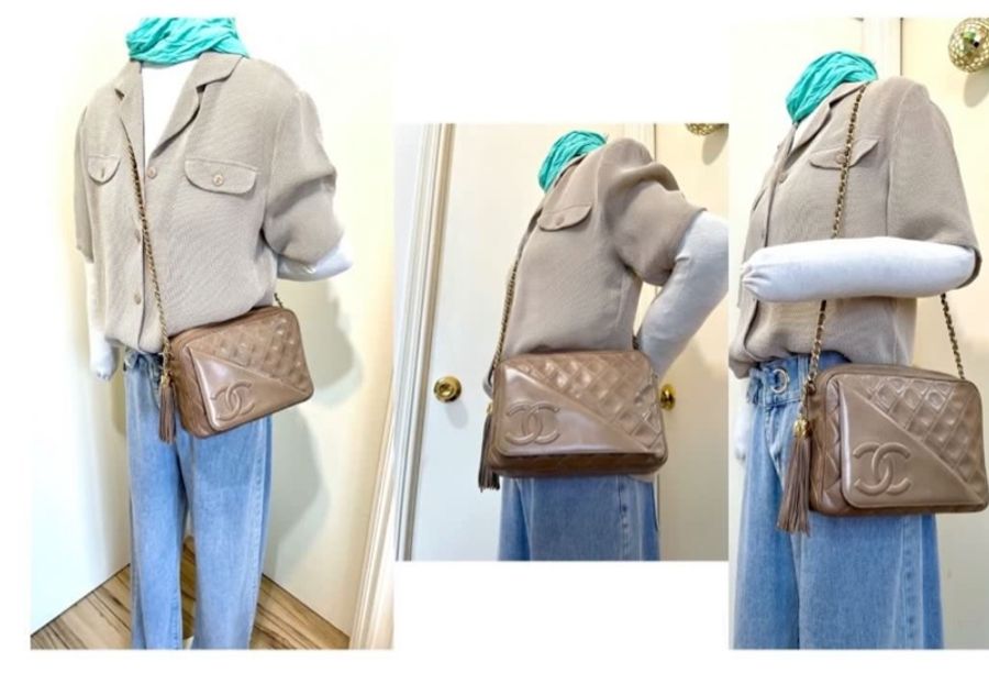 Vintage Chanel camera bag-9